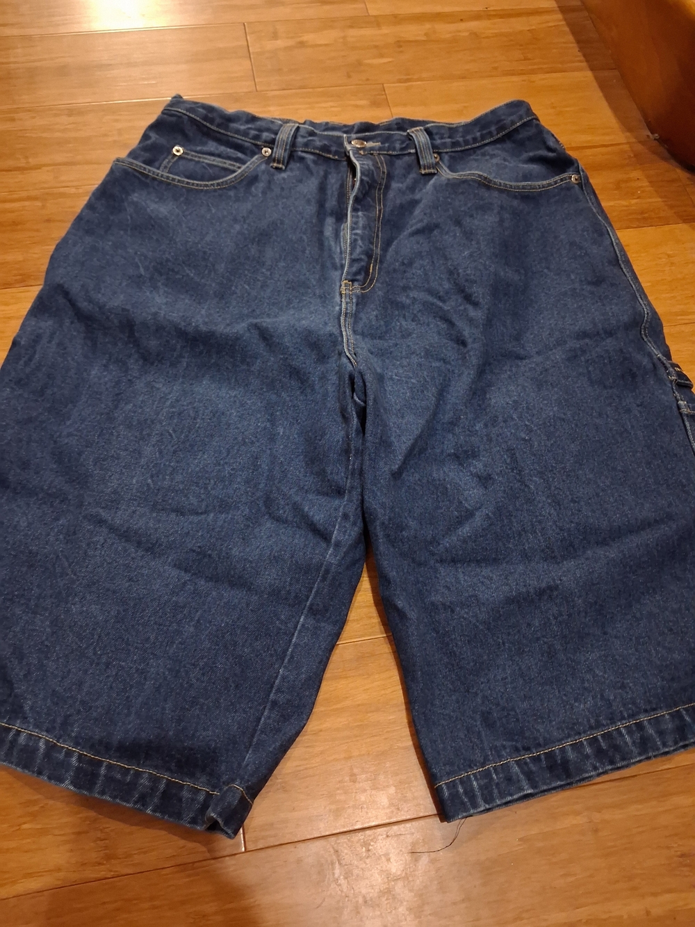 Rockwear Men's Cargo Shorts in Dark Blue Denim